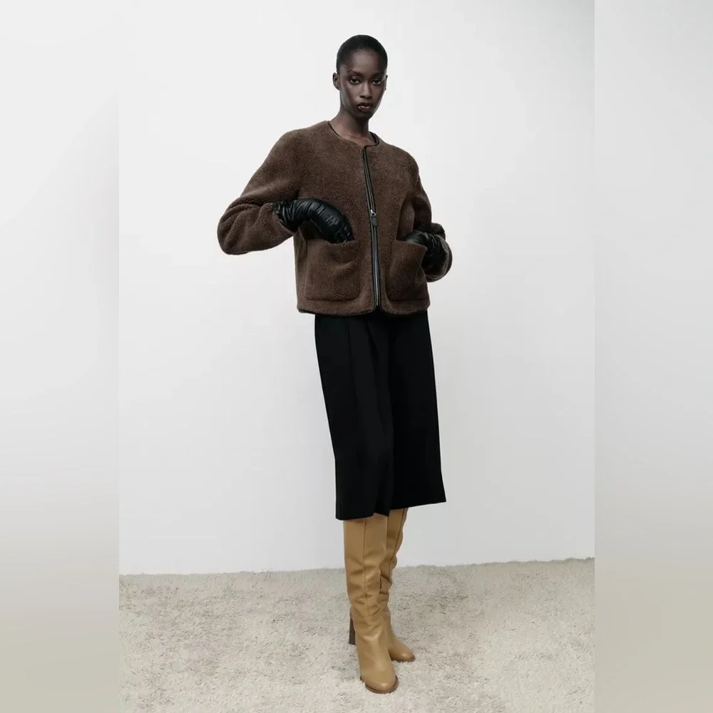 Zara Jacket with Faux Shearling - Picture 3 of 4